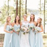 2017 pale blue bridesmaid dresses wildflowers