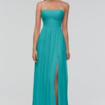Strapless Sweetheart Long Bridesmaid Gowns UK