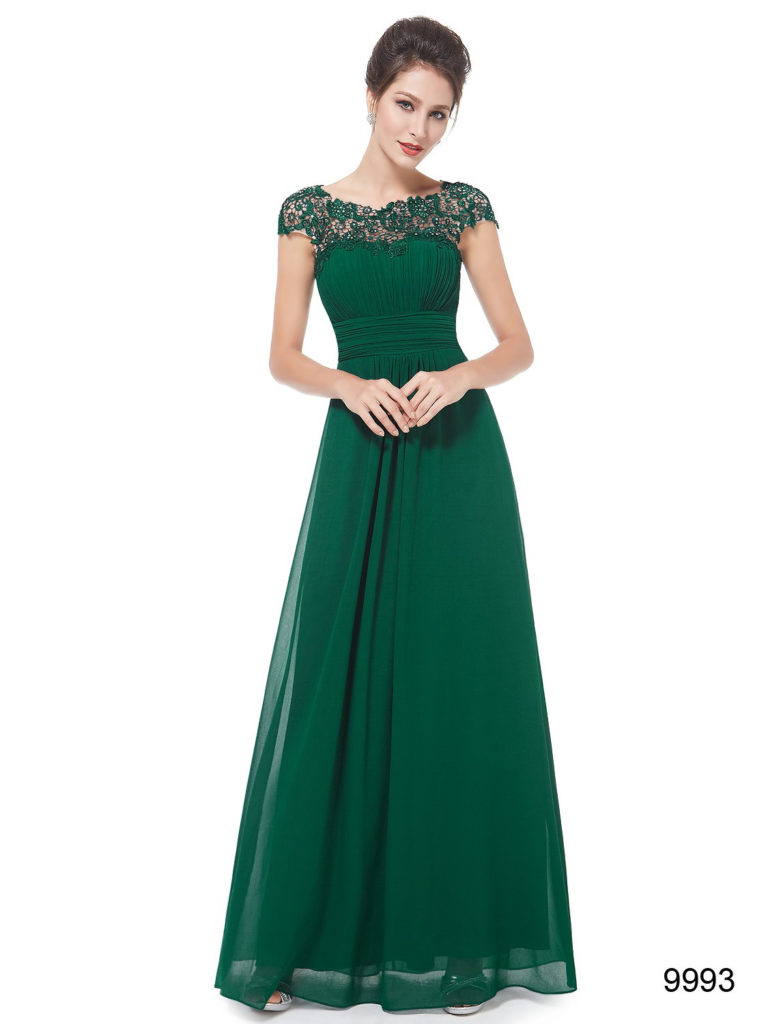 Top Lace Green Lacey Bridesmaid Dress