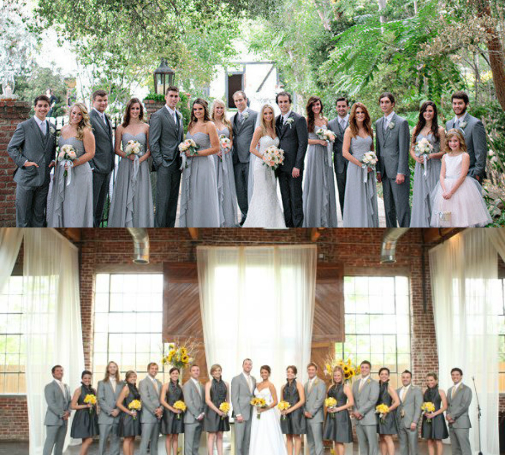 dark gray bridesmaid dresses guys light grey suits