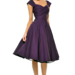 50s style bridesmaid dresses purple
