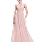 Cheap-long pale pink bridesmaid dresses