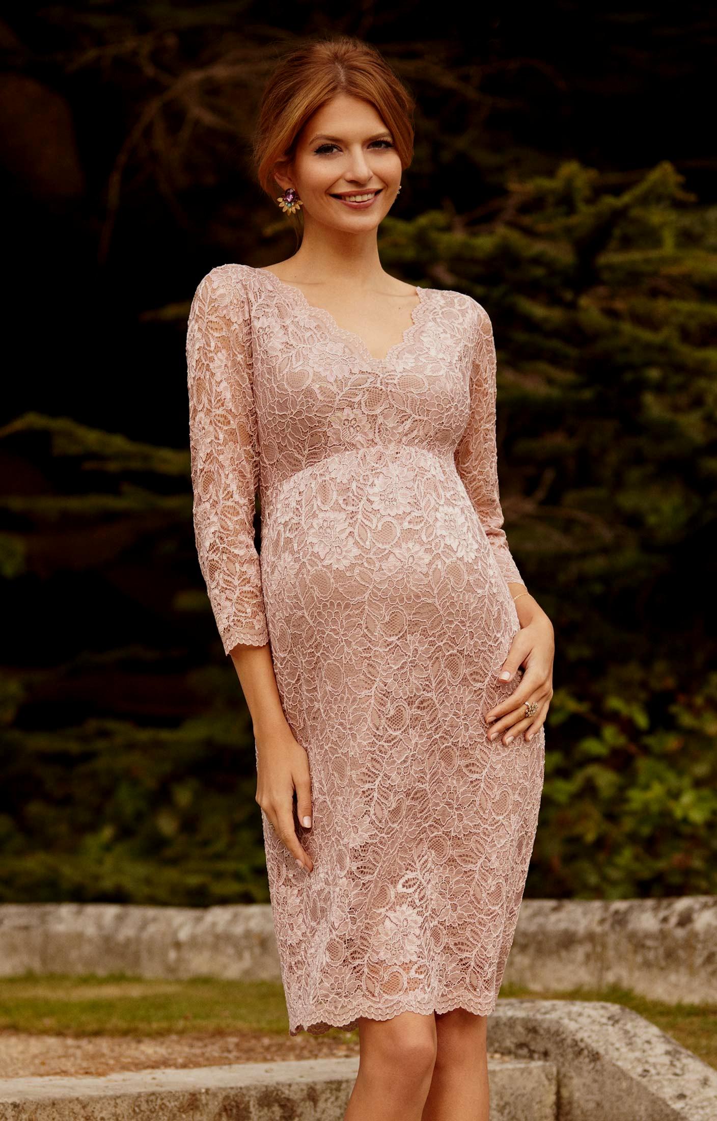 Maternity Blush Pink Bridsmaid Dress