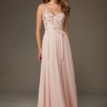 Straps Blush Pink Bridesmaid Dress
