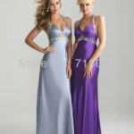 bridesmaid dresses purple and silver