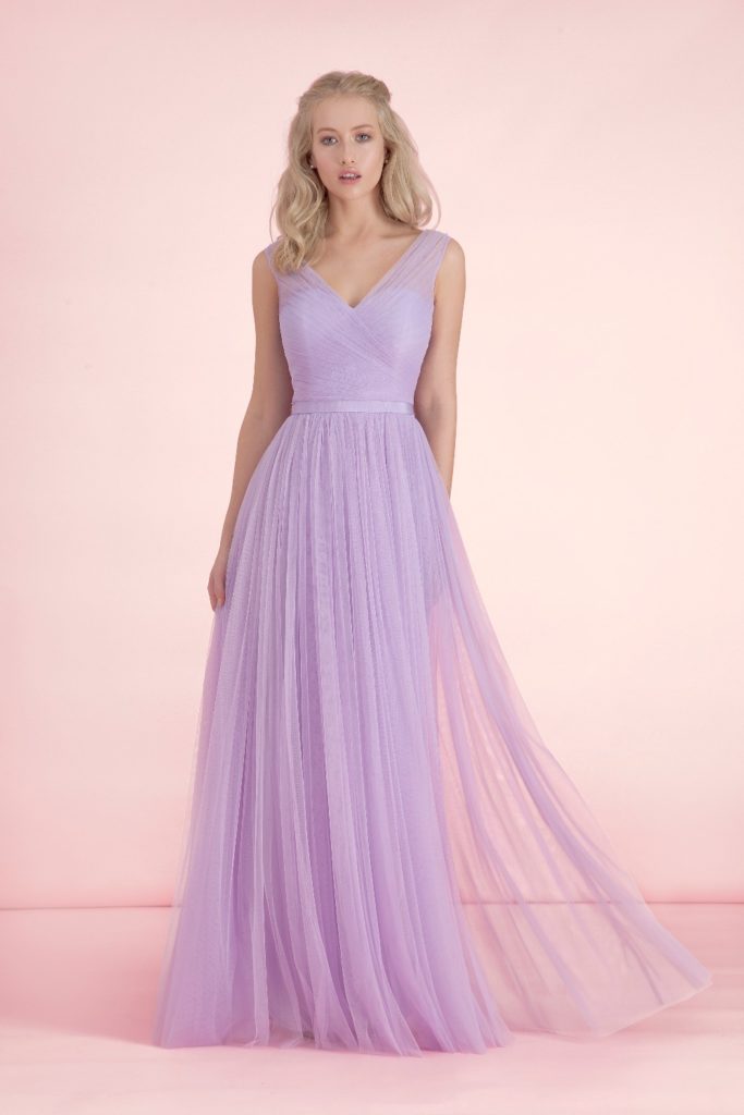 light to dark purple bridesmaid dresses