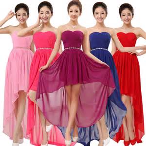 red blue and purple bridesmaid dresses
