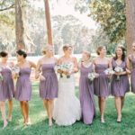 rustic light purple bridesmaid dresses