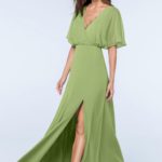 sage green bridesmaid dresses with sleeves