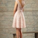 sexy shorty pink bridesmaid dress