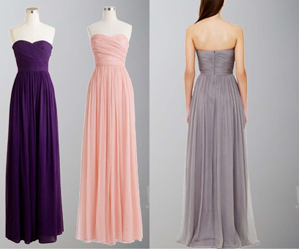 Blue Sweetheart Fitted Long Bridesmaid Dress