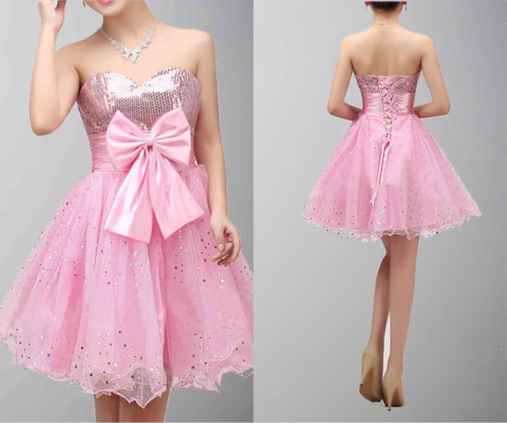 Empire Sweetheart Tulle Homecoming Dress With Beading