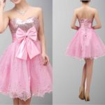 Empire Sweetheart Tulle Homecoming Dress With Beading