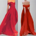 Flowing Floor Length Sexy Off Shoulder Red Formal Dress