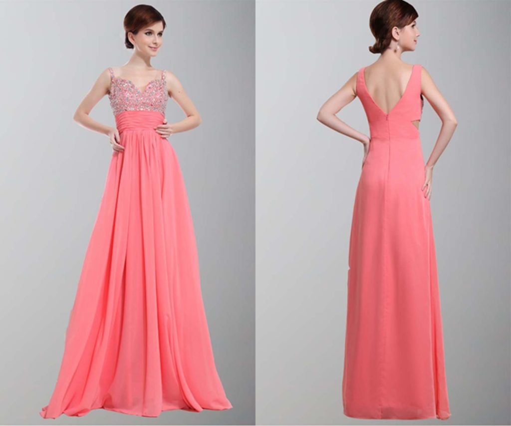 Gorgeous Spagetti Aline Sequin Long Prom Dresses