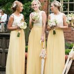 Daffodil Floor-Length Chiffon Scoop A-Line Princess Natural BD1506EV1055BD Bridesmaid Dress