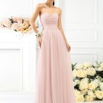 Pearl Pink Chiffon Strapless A-Line Princess Pleats Empire 50568Bridesmaid Dress Bridesmaid Dress
