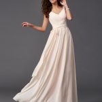 Pearl Pink Chiffon Straps A-Line Princess SashRibbonBelt 60273Bridesmaid Dress Bridesmaid Dress