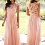 Pink Chiffon Scoop A-Line Princess Applique Bridesmaid Dress1506EV442Bridesmaid Dress Bridesmaid Dress
