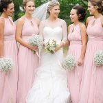 Pink Chiffon Scoop A-Line Princess Bridesmaid Dress1506EV1011Bridesmaid Dress Bridesmaid Dress