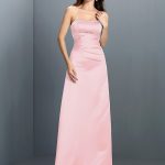 Befits Your Brilliance Princess Style Strapless Long Satin Bridesmaid Dresses