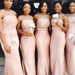 pon1506ev742-1–Visual Moment Mermaid Style Scoop Applique Floor-Length Satin Bridesmaid Dresses