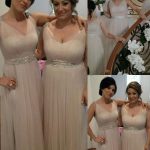 pon1506ev763-1–Glitz the Spot Princess Style V-neck Floor-Length Chiffon Bridesmaid Dresses