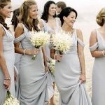 pon1506ev776-1–Cordially Delighted Sheath Style V-neck Floor-Length Chiffon Bridesmaid Dresses