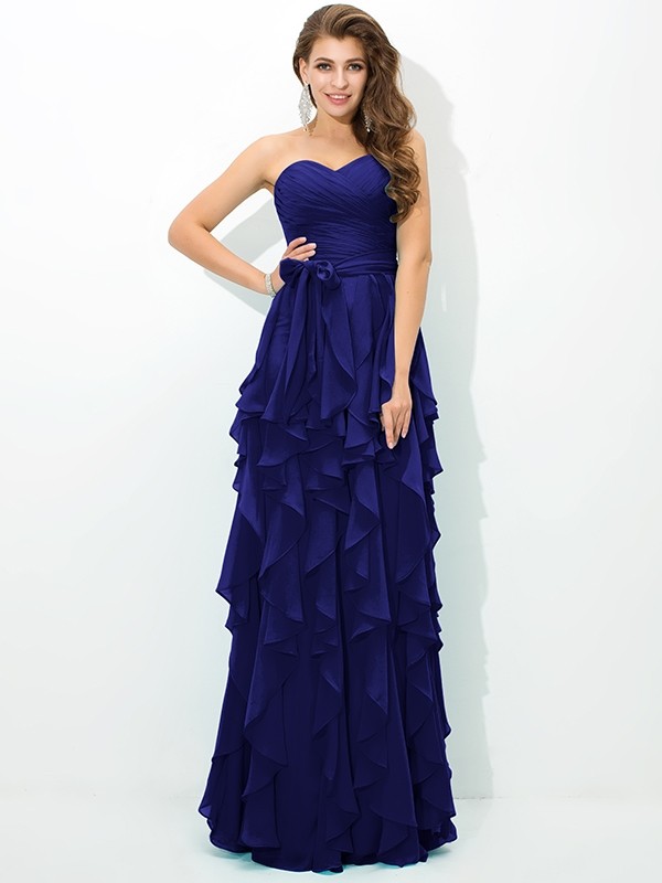 royal_blue_23--Creative Courage Princess Style Sweetheart Layers Long Chiffon Bridesmaid Dresses
