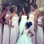 Ivory Chiffon One-Shoulder A-Line Princess Pleats PO16044104Bridesmaid Dress Bridesmaid Dress