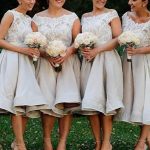 Ivory Knee-Length Elastic Woven Satin Off-the-Shoulder A-Line Princess Bridesmaid Dress1506EV751Bridesmaid Dress Bridesmaid Dress