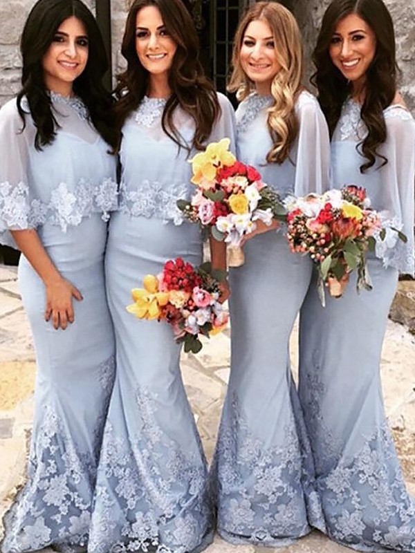 Lavender Satin Scoop Trumpet Mermaid Bridesmaid Dress1506EV1053Bridesmaid Dress Bridesmaid Dress