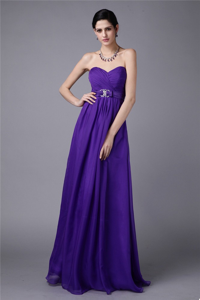 Lilac Chiffon Sweetheart A-Line Princess Beading,Pleats N13ZYDRESS273Bridesmaid Dress Bridesmaid Dress