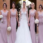 Watermelon Satin V-neck Trumpet Mermaid Bridesmaid Dress